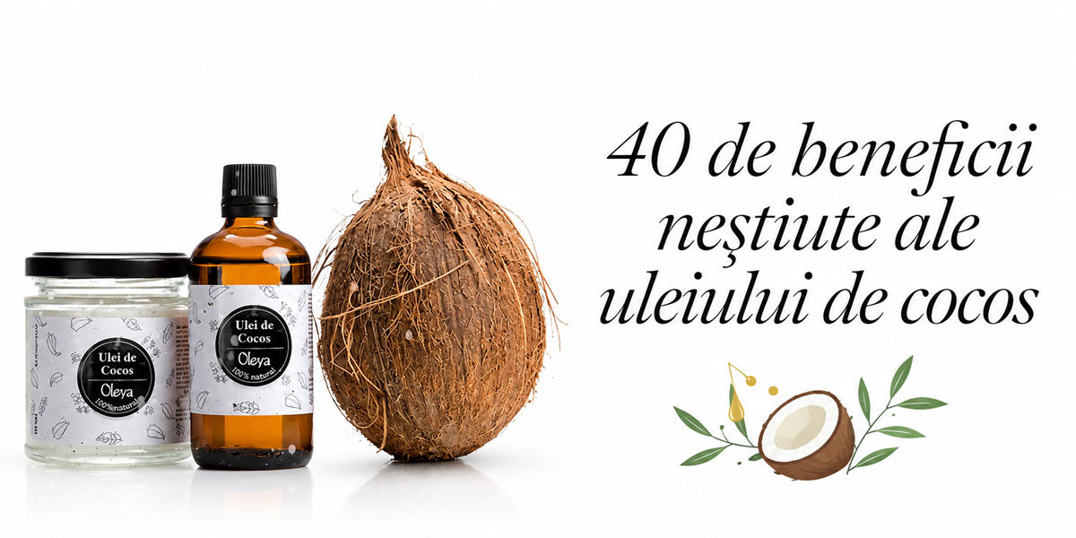 40 de beneficii neștiute ale Uleiului de Cocos