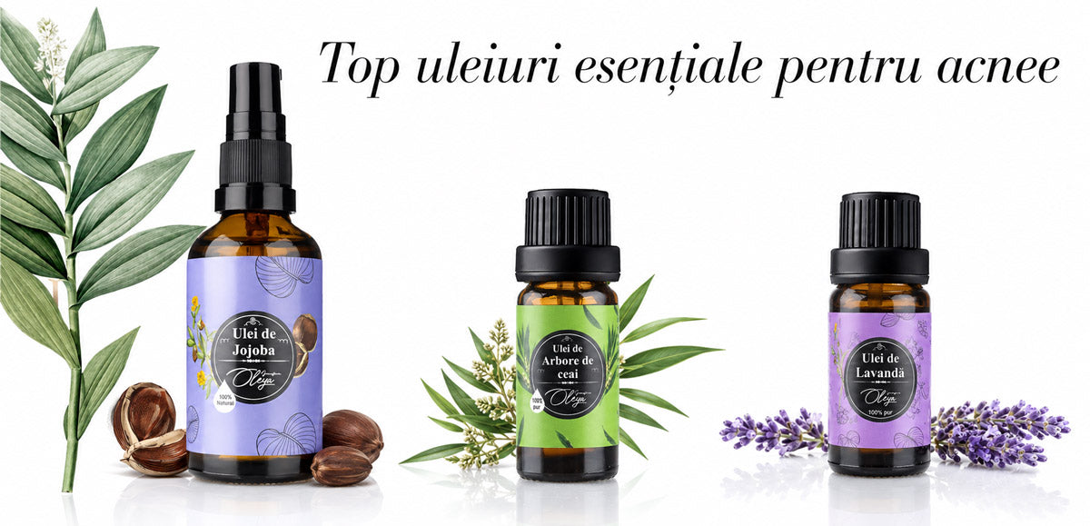 Top 3 uleiuri esențiale pentru acnee