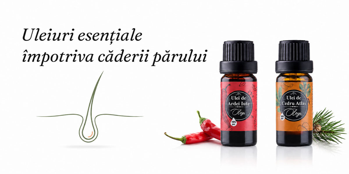 Top 5 uleiuri esentiale impotriva caderii parului