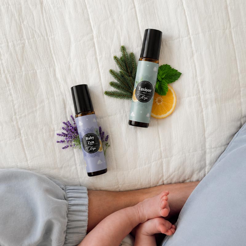 Baby Zen Roll-on Uleiuri Esențiale pentru Copii pentru Calm si Somn cu Portocala, Lavanda si Cedru
