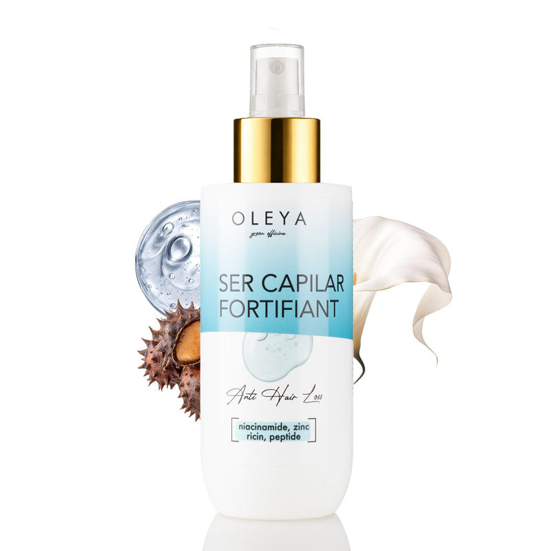 Anti Hair Loss - Ser capilar fortifiant cu niacinamide, zinc, ulei de ricin și peptide