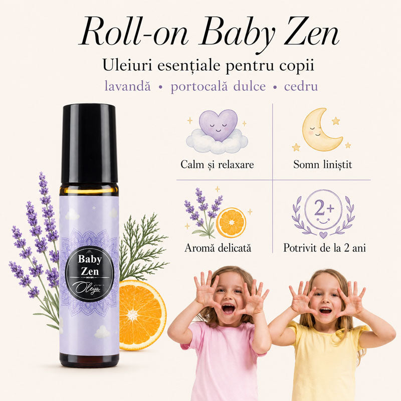 Kit Roll-on Copii pentru Imunitate Tuse Calm si Somn