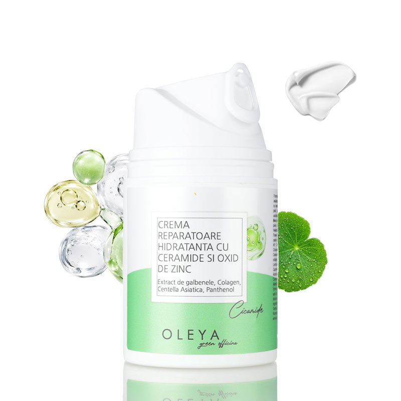 CICAMIDE - Cremă reparatoare, super-hidratantă cu 3 tipuri de ceramide, Centella și Oxid de Zinc
