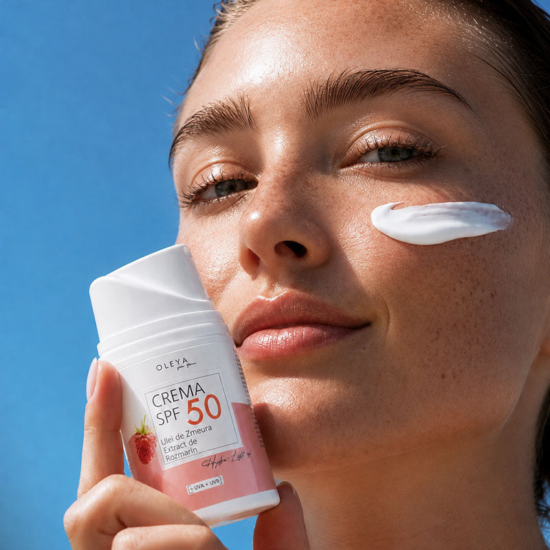 Hydra-Light SPF - Crema SPF 50 cu filtre solare încapsulate și Ulei de Zmeură