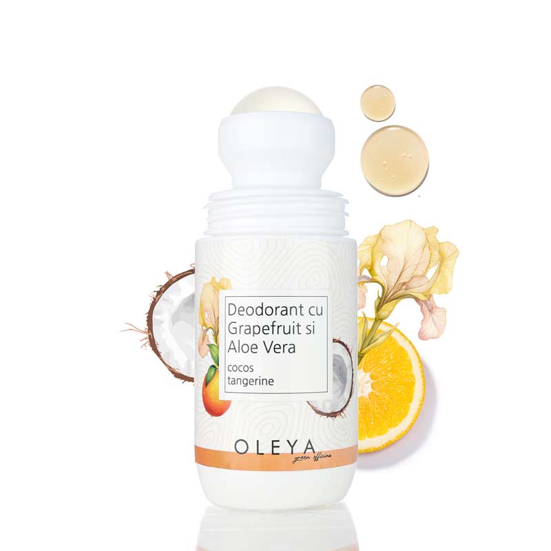 Natural DeoPure- Deodorant cu Aloe Vera si Grapefruit  - fara Aluminiu, Triclosan