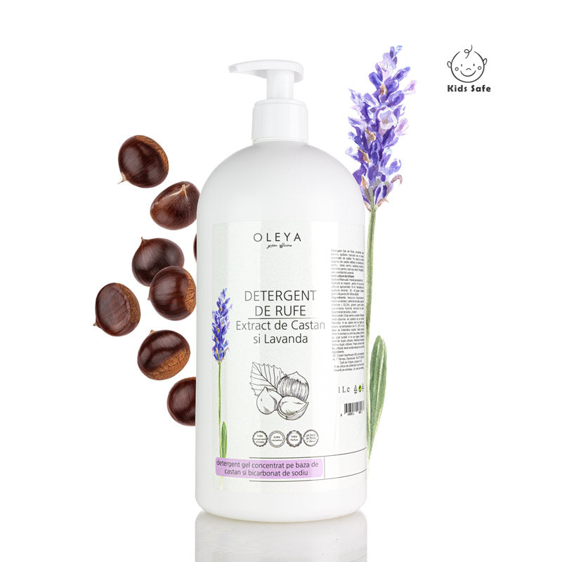 Detergent de Rufe 100% Natural cu extract de Castan si Lavanda