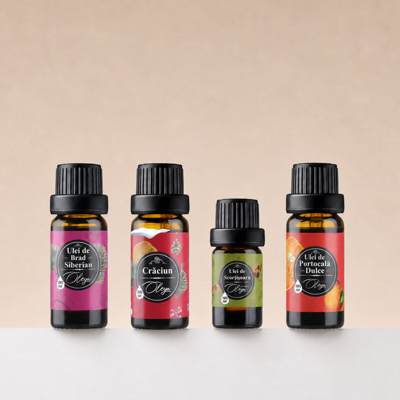 Uleiuri esentiale de Craciun - Kit pentru Aromaterapie