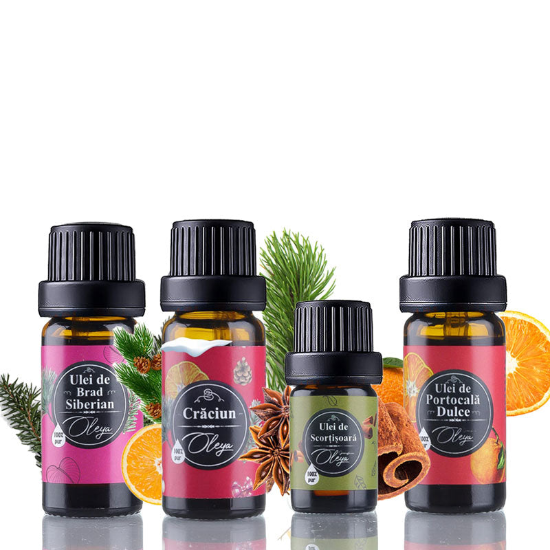 Uleiuri esentiale de Craciun - Kit pentru Aromaterapie