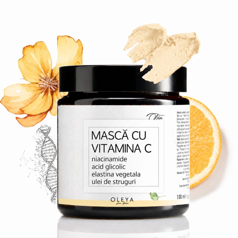 Bright C-Mask - Masca cu Vitamina C, Niacinamide si Elastină