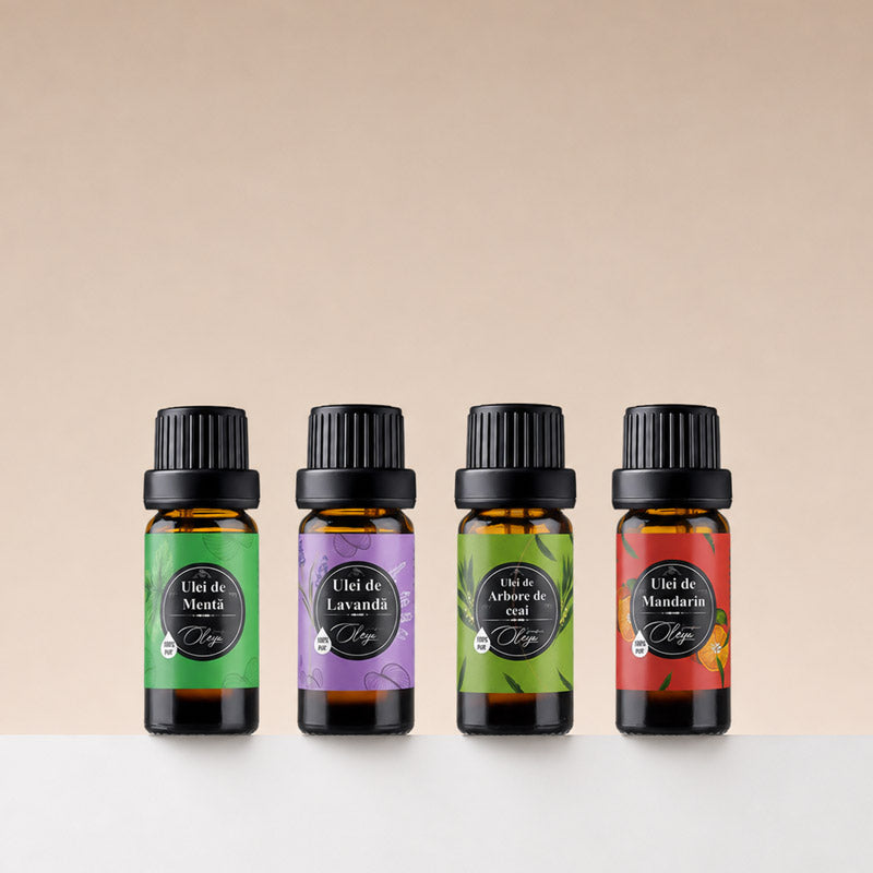 Top 5 uleiuri esențiale - Kit pentru Aromaterapie