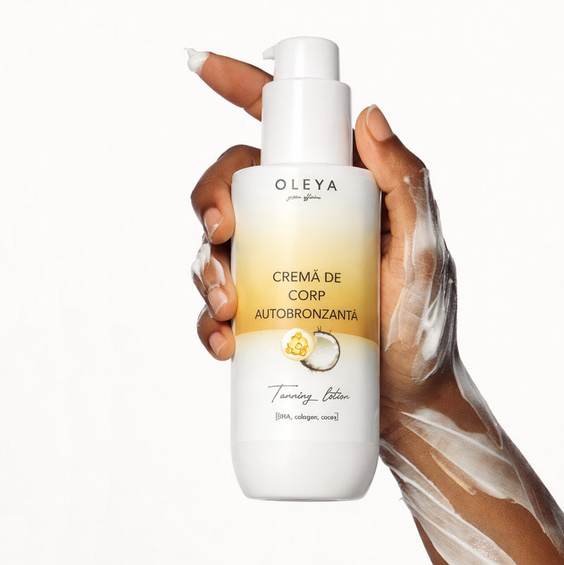 Sun Kissed Tan Lotion - Cremă de corp autobronzanta cu DHA, Colagen si Ulei de Cocos
