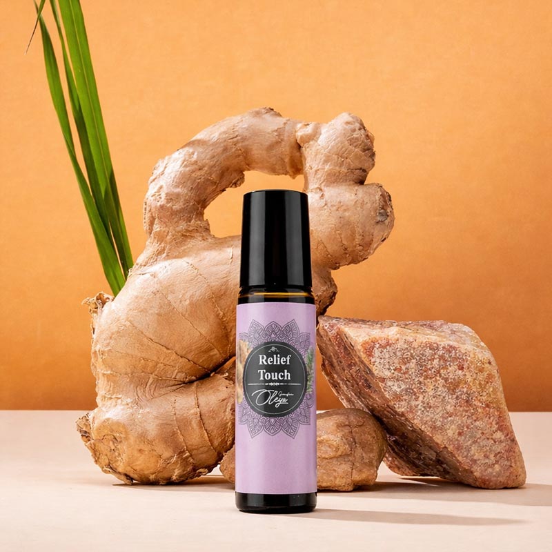 Relief Touch -  Roll-on cu Uleiuri Esențiale de Copaiba, Maghiran, Turmeric și Brad