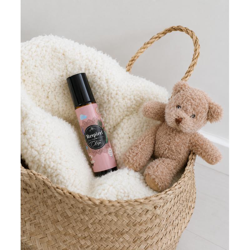 Respirel - ROLL-ON Uleiuri Esențiale pentru Copii cu Mandarin, Palmarosa, Lavanda si Arbore de Ceai