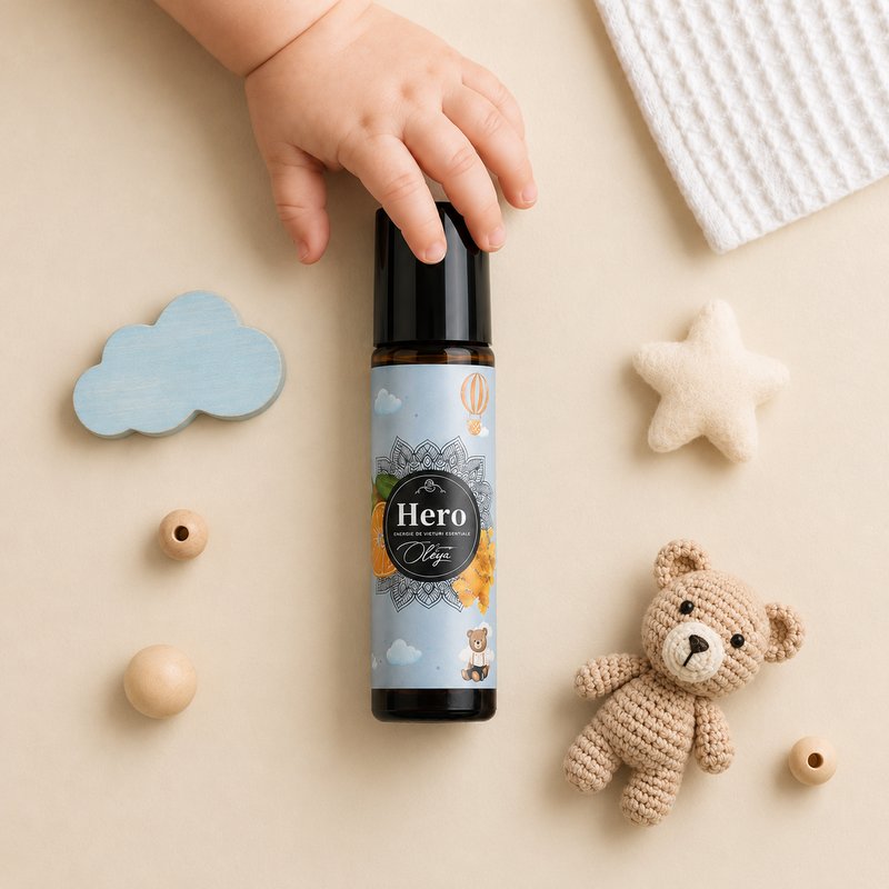 Hero Roll-on Uleiuri Esențiale pentru Copii cu Tamaie, Arbore de Ceai si Mandarin