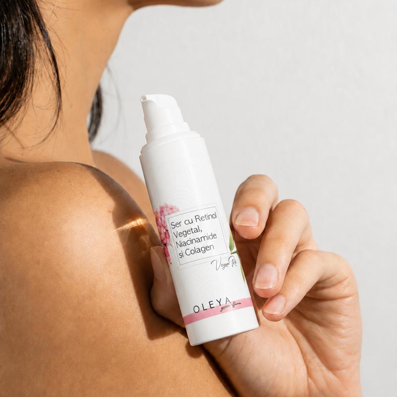Bio-Retinol Serum- Ser pentru fermitate, elasticitate, antirid cu Retinol vegetal, Niacinamida si Colagen