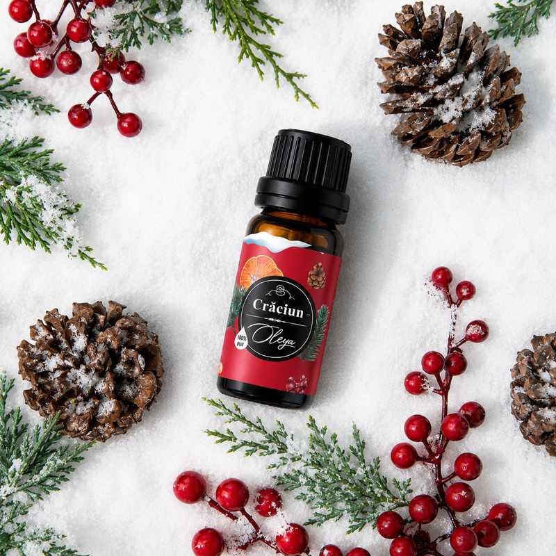 Uleiuri esentiale de Craciun - Kit pentru Aromaterapie
