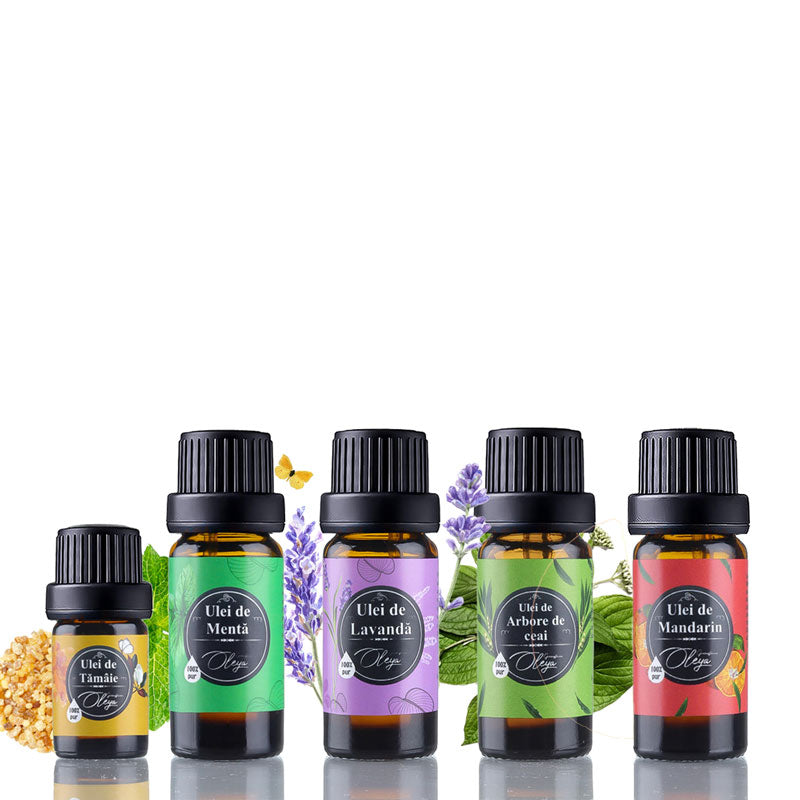 Top 5 uleiuri esențiale - Kit pentru Aromaterapie
